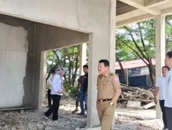 Ridwan Zakariah Tinjau Pembangunan Pasar Sentral