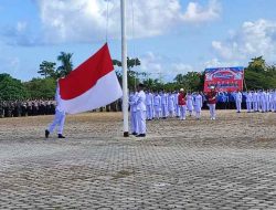 Peringati HUT RI ke-78, Pemkab Butur Gelar Upacara Pengibaran Bendera Merah Putih