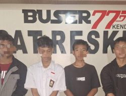 Bawa Sajam, Empat Pelajar Diamankan Tim Buser 77 Polresta Kendari