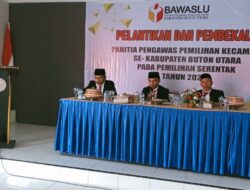 Bawaslu Butur Lantik dan Bekali Panwascam Pilkada 2024