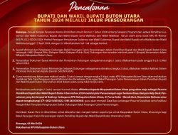 KPU Buton Utara Umumkan Ketentuan Pendaftaran Calon Independen Bakal Calon Bupati Tahun 2024