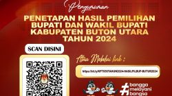 Penetapan Hasil Pemilihan Bupati dan Wakil Bupati Kabupaten Buton Utara Tahun 2024