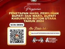 Penetapan Hasil Pemilihan Bupati dan Wakil Bupati Kabupaten Buton Utara Tahun 2024