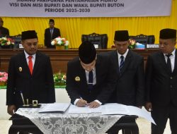 Sertijab Bupati Buton, Alvin Akawijaya Paparkan Visi Misi