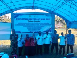 Dinkes Buton Gandeng TNI/POLRI dan PKM Lasalimu Gelar Sosialisasi Germas