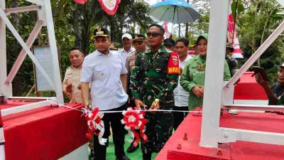 Permudah Akses Warga, TNI dan Pemda Buton Bersinergi Bangun Jembatan Garuda