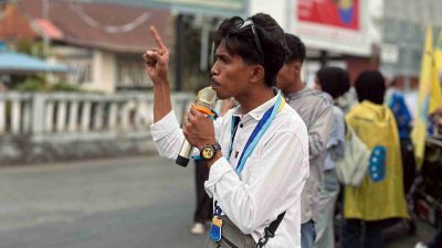 PMII Baubau Demo, Desak Pengusutan Dugaan Penganiayaan Jurnalis dan Pesta Miras di Sat Narkoba